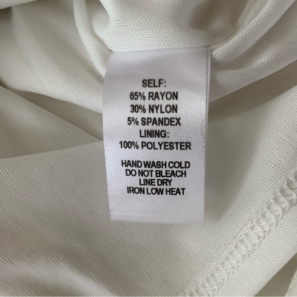 Lulus white here and vow ruffled bodycon dress size small - Picture 7 of 10